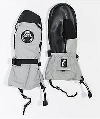 Crab Grab Grey Cinch 15K Snowboard Mittens