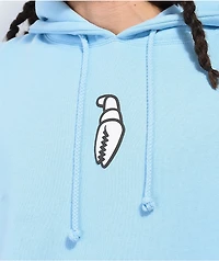Crab Grab Logo Blue Hoodie