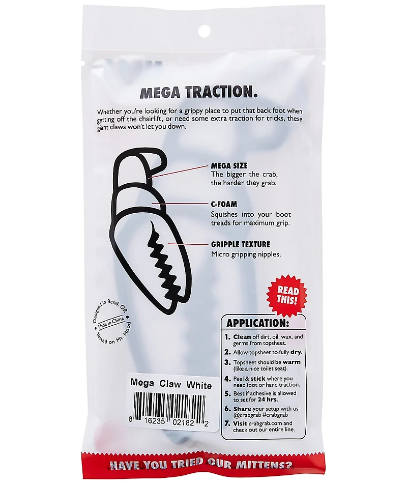 Crab Grab Mega Claw Black & White Stomp Pad