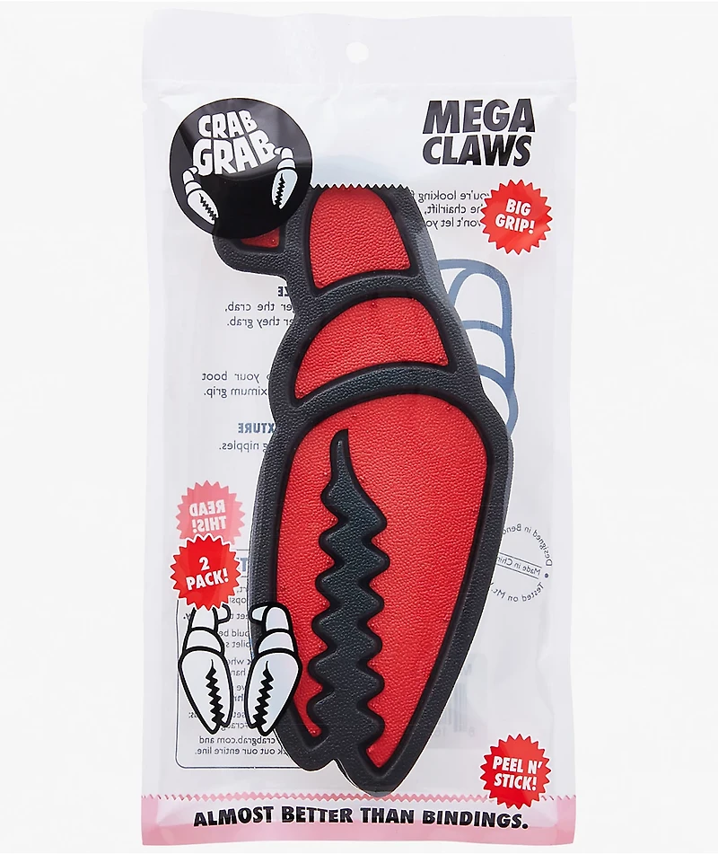 Crab Grab Mega Claws Red Stomp Pads