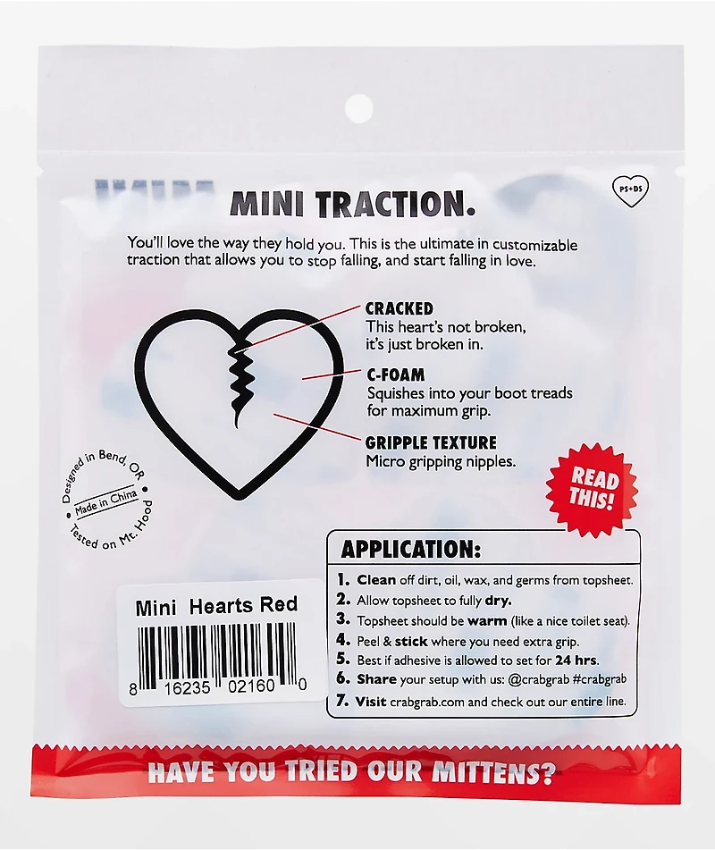 Crab Grab Mini Hearts Bubblegum Swirl Stomp Pad