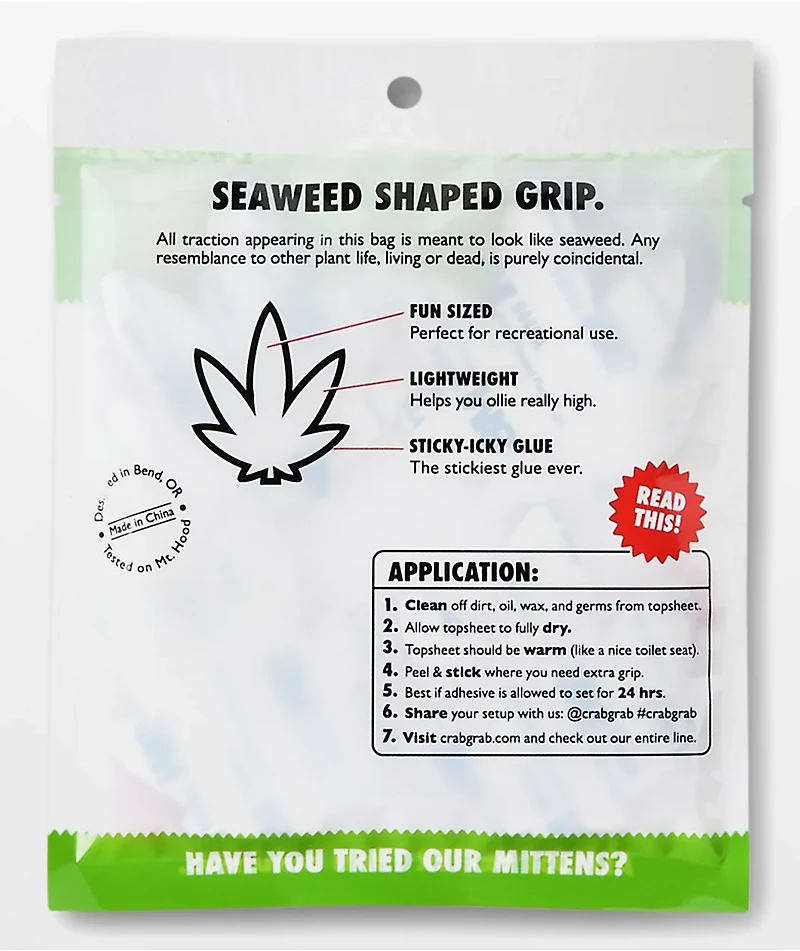 Crab Grab Mini Seaweed Green Stomp Pad