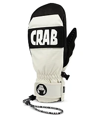 Crab Grab Punch White Snowboard Mittens