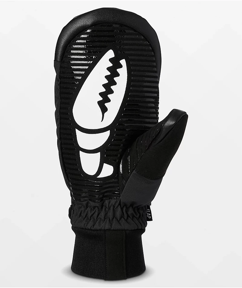 Crab Grab Slap All Black 15K Snow Mittens