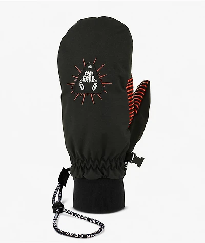 Crab Grab Slap The Eye Black 15K Snowboard Mittens