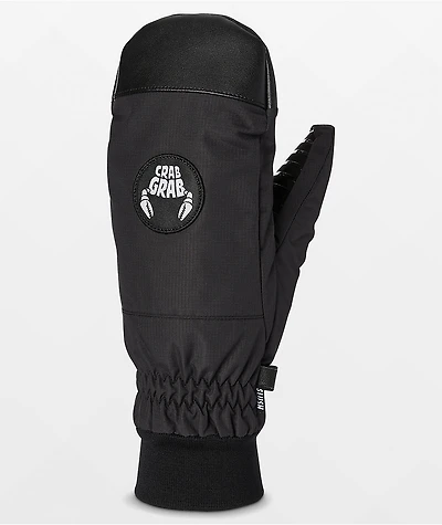 Crab Grab Slush All Black Snowboard Mittens