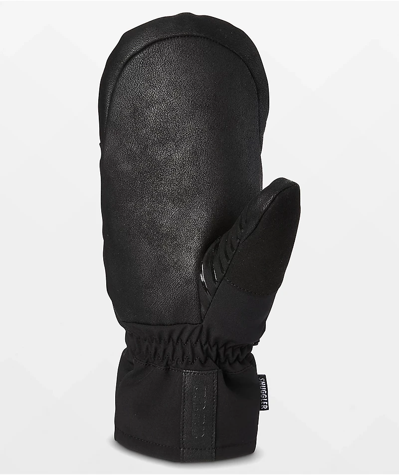 Crab Grab Snuggler Black Snow Mittens