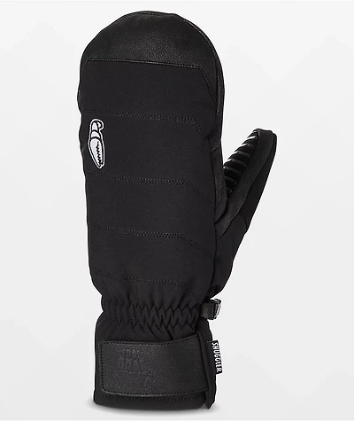 Crab Grab Snuggler Black Snow Mittens