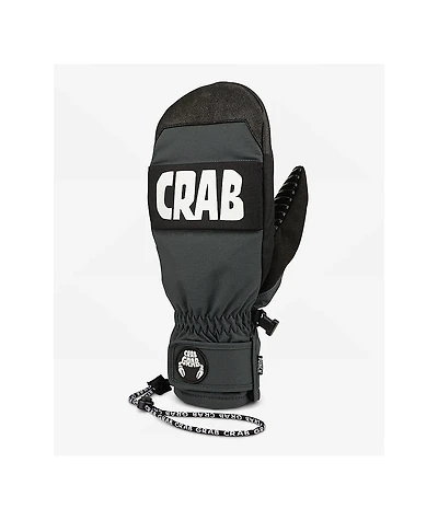 Crab Grab Stevens Punch Washed Black 15K Snowboard Mittens