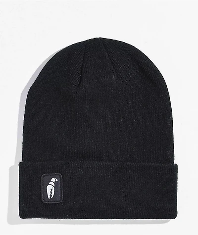 Crab Grab Tall Black Beanie