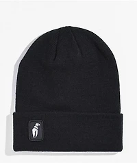 Crab Grab Tall Black Beanie