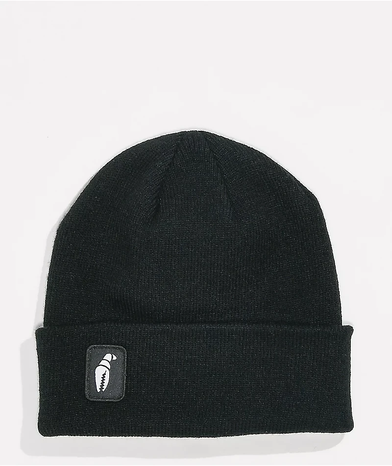 Crab Grab Tall Claw Black Beanie