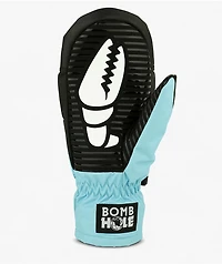 Crab Grab x The Bomb Hole Stevens Punch Teal & Black 15K Snowboard Mittens