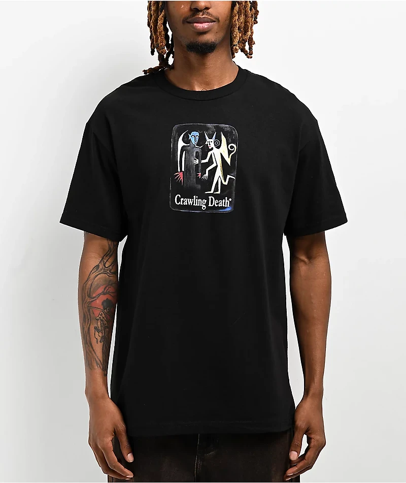 Crawling Death Angel Devil Black T-Shirt