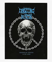 Crawling Death Peace Skull Sticker