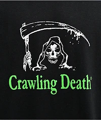 Crawling Death Reaper Logo Black T-Shirt