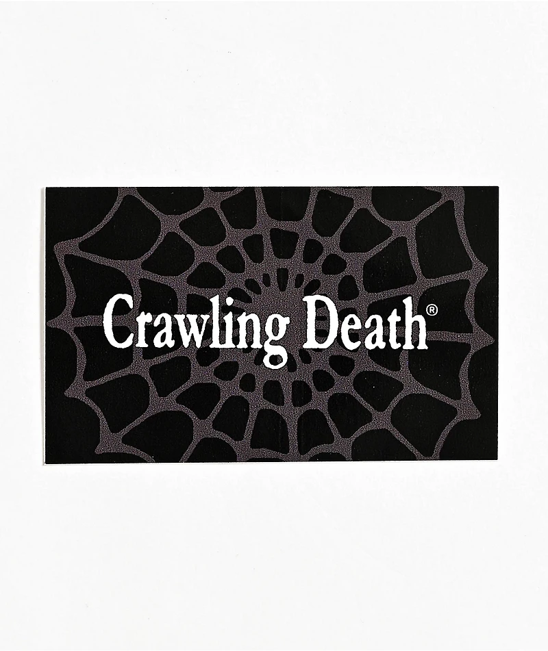 Crawling Death Web Logo Sticker