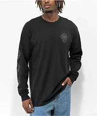 Creature Bonehead Flame Black Long Sleeve T-Shirt