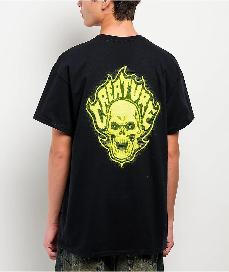 Creature Bonehead Glitch Black T-Shirt