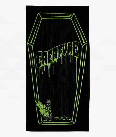 Creature Coffin Black Beach Towel