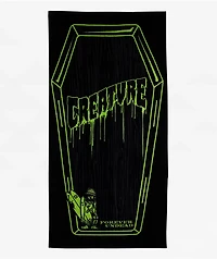 Creature Coffin Black Beach Towel
