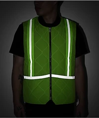 Creature Crete-Ture DIY Asphalt & Neon Green Reversible Zip Vest