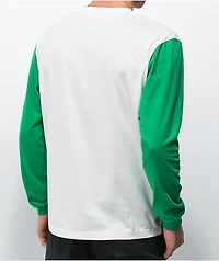 Creature Dealer White Long Sleeve Henley Shirt