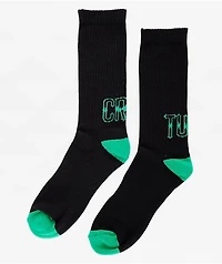 Creature Drop Out Black Crew Socks