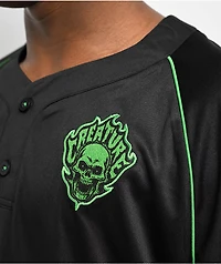 Creature Fiend Black Baseball Jersey
