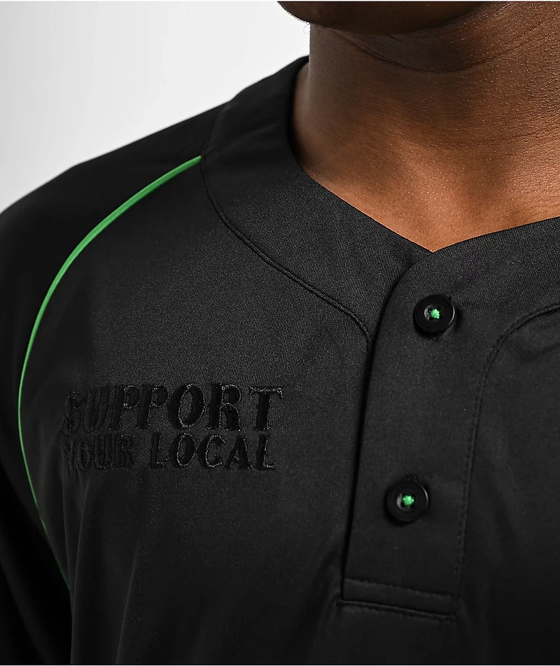 Creature Fiend Black Baseball Jersey