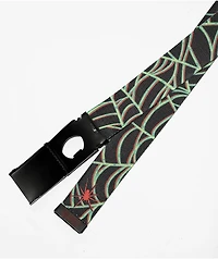 Creature Horror Black & Green Web Belt
