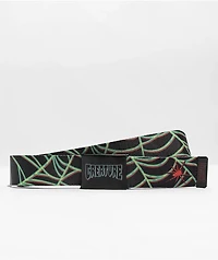 Creature Horror Black & Green Web Belt