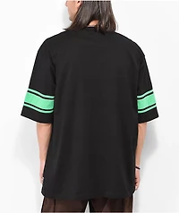 Creature Logo fiend Black & Green Football Jersey