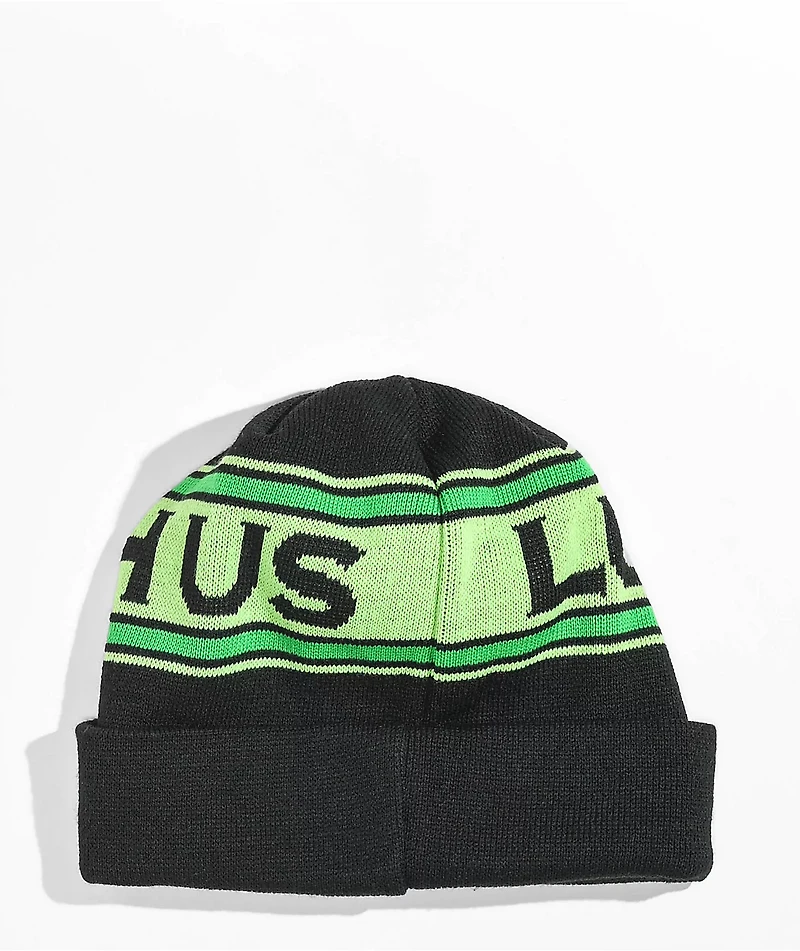 Creature Lurk With Us Black & Green Beanie