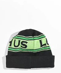 Creature Lurk With Us Black & Green Beanie