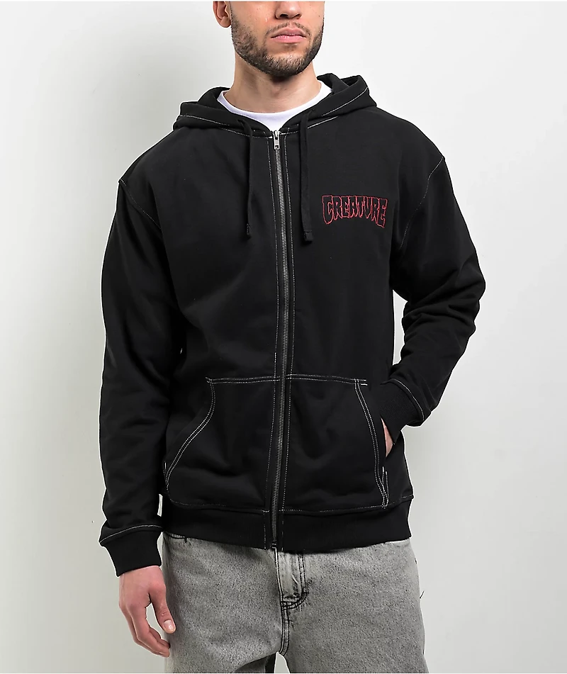 Creature Prequel Patch Black Zip Hoodie