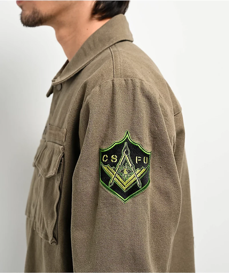 Creature Recruiter Army Green Shirt Jacket