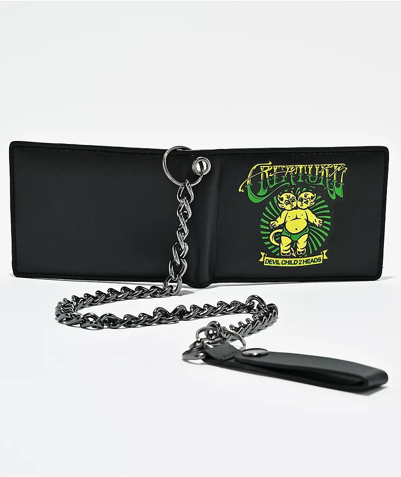 Creature Slideshow Black Chain Wallet