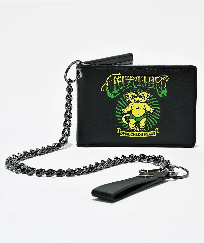 Creature Slideshow Black Chain Wallet