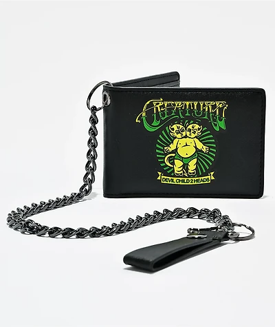 Creature Slideshow Black Chain Wallet