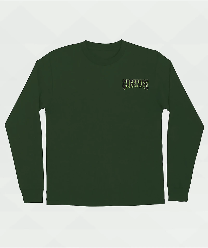 Creature Spindel Forest Green Long Sleeve T-Shirt