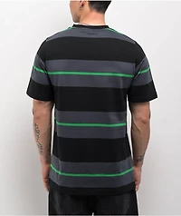 Creature Stripe Black  Knit T-Shirt