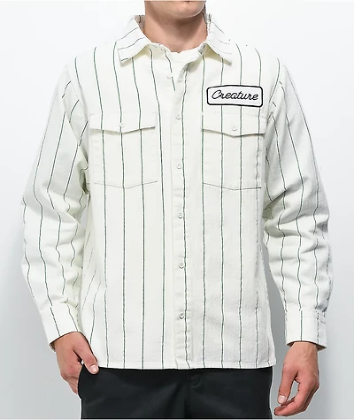 Creature Transmission Long Sleeve Button Up Shirt