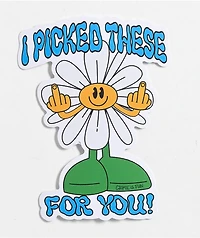 Crime Is Fun Give Them Flowers Sticker