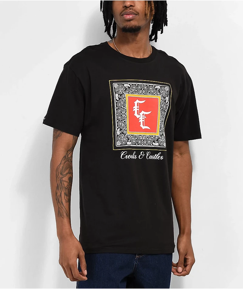 Crooks & Castles Bandana Black T-Shirt