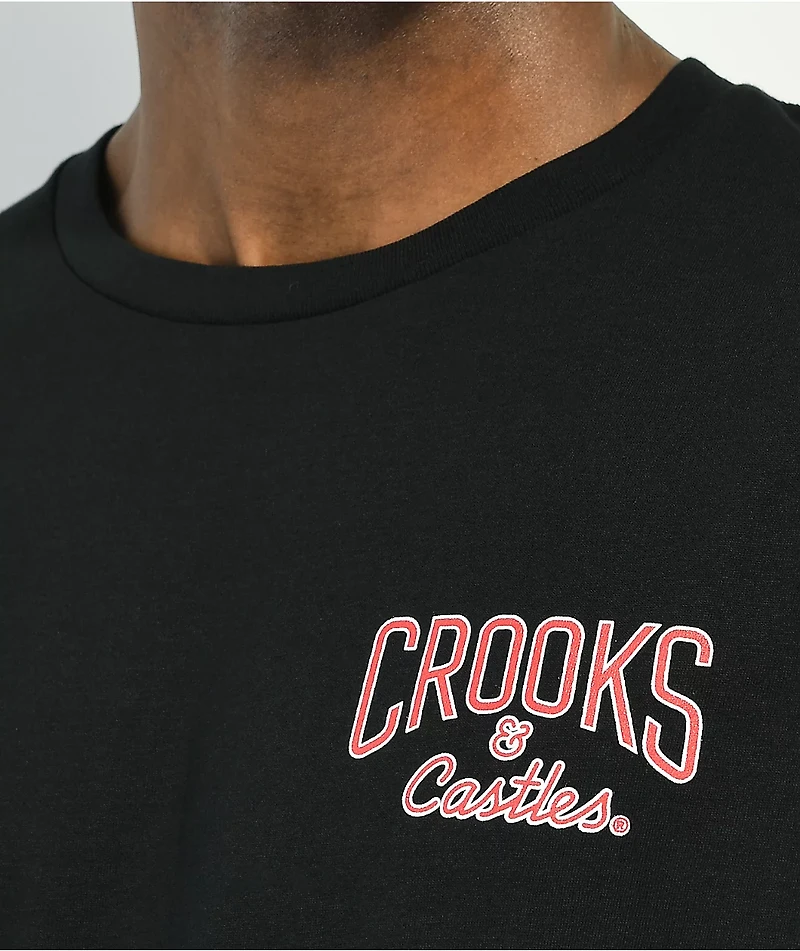 Crooks & Castles Logo Black T-shirt