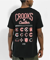 Crooks & Castles Logo Black T-shirt