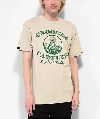 Crooks & Castles Every Day Pay Natural T-Shirt