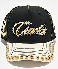 Crooks & Castles Jeweled Black & White Snapback Hat