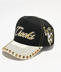 Crooks & Castles Jeweled Black & White Snapback Hat